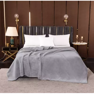 Плед меховой Sofi de Marko “Аурелия” (серый), 160x220