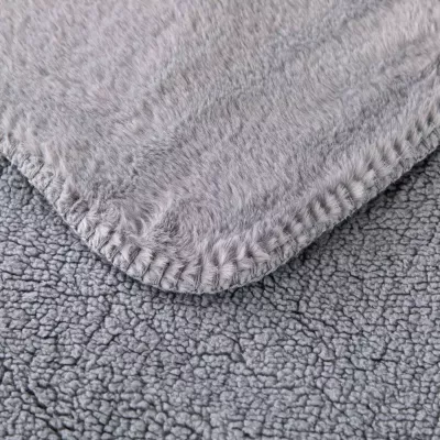 Плед меховой Sofi de Marko “Аурелия” (серый), 160x220