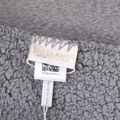 Плед меховой Sofi de Marko “Аурелия” (серый), 160x220