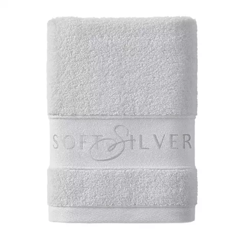 Махровое лицевое полотенце Soft Silver (Благородное серебро), 50х90