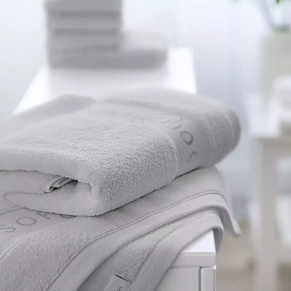 Махровое лицевое полотенце Soft Silver (Благородное серебро), 50х90