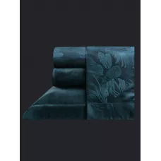 Комплект с одеялом KAZANOV.A Lindor J'Adore изумруд (египетский хлопок-велюр/тенсель), евро