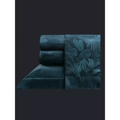 Комплект с одеялом KAZANOV.A Lindor J'Adore изумруд (египетский хлопок-велюр/тенсель), евро