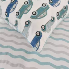 Комплект постельного белья Sofi De Marko “Машинки ретро”, 1.5 спальный