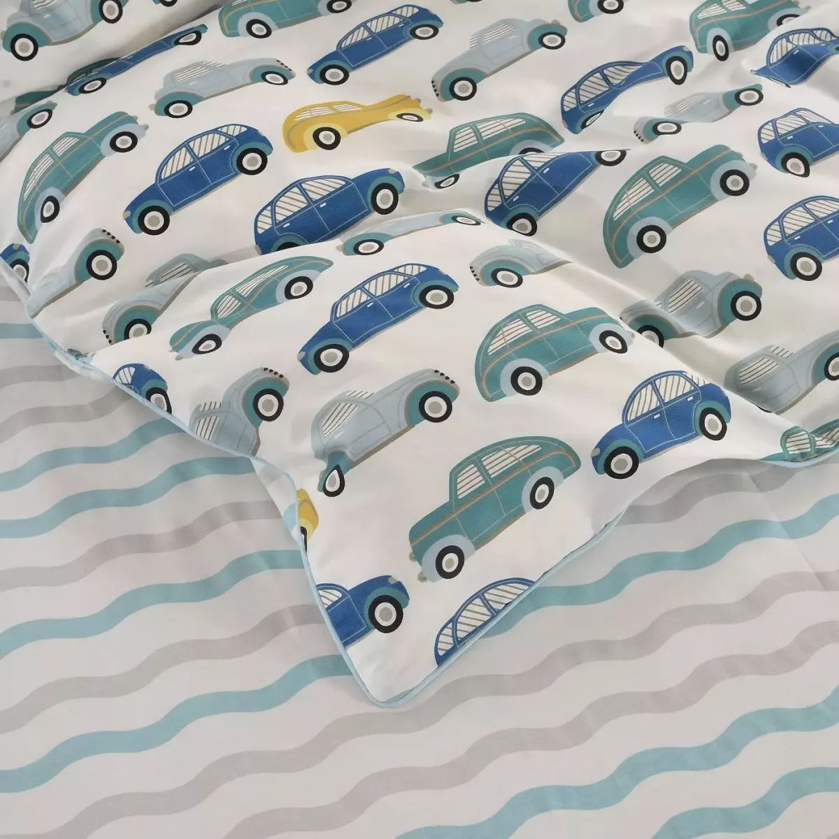 Комплект постельного белья Sofi De Marko “Машинки ретро”, 1.5 спальный