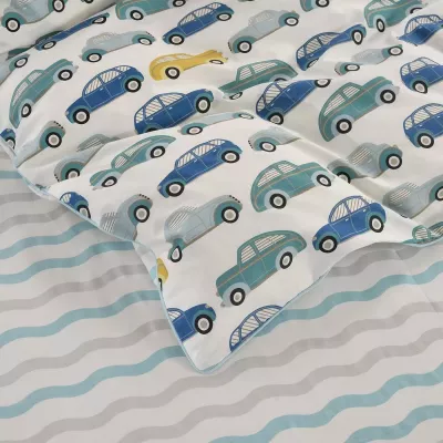 Комплект постельного белья Sofi De Marko “Машинки ретро”, 1.5 спальный