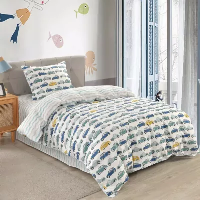 Комплект постельного белья Sofi De Marko “Машинки ретро”, 1.5 спальный