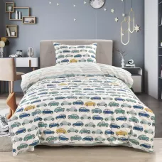 Комплект постельного белья Sofi De Marko “Машинки ретро”, 1.5 спальный