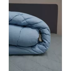 Одеяло "Магия Сна" Лебяжий Пух (арктический синий/полубел) среднее, 172х205