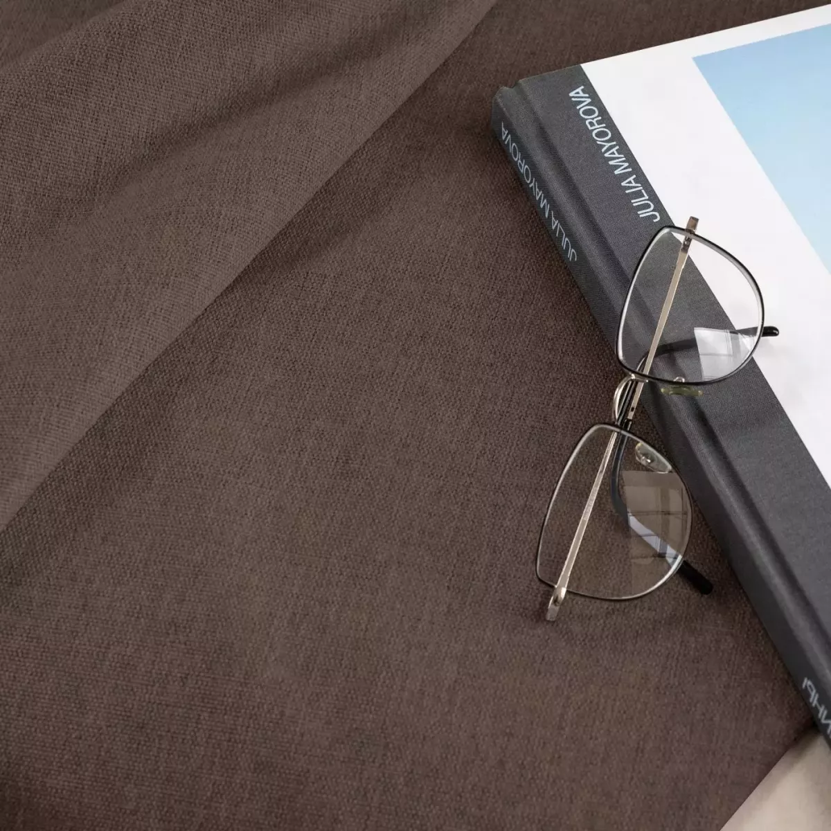 Скатерть Волшебная ночь “Рогожка” (шоколад), 165x165