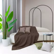 Покрывало Волшебная ночь "Рогожка" (шоколад), 200х220