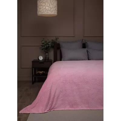 Плед Absolute Deco “Ромбики” (розовый), 150x200