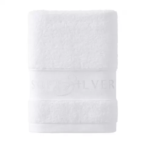 Махровое лицевое полотенце Soft Silver (Альпийский снег), 50х90
