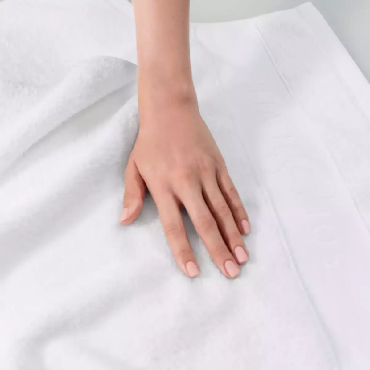 Махровое лицевое полотенце Soft Silver (Альпийский снег), 50х90