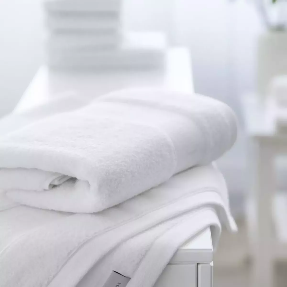 Махровое лицевое полотенце Soft Silver (Альпийский снег), 50х90