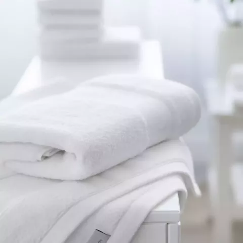 Махровое лицевое полотенце Soft Silver (Альпийский снег), 50х90