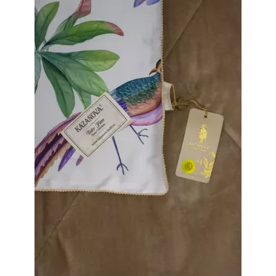 Комплект с одеялом KAZANOV.A “Колибри Каллиопа” бежевый жемчуг (египетский хлопок-велюр), евро