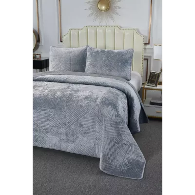 Покрывало Sofi De Marko “Патрисия” (серо-голубой), 240х260