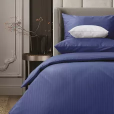 Комплект постельного белья Verossa stripe-sateen “Indigo”(синий), евро