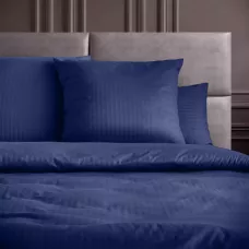Комплект постельного белья Verossa stripe-sateen “Indigo”(синий), евро