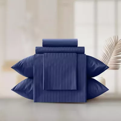 Комплект постельного белья Verossa stripe-sateen “Indigo”(синий), евро
