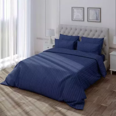 Комплект постельного белья Verossa stripe-sateen “Indigo”(синий), двуспальный
