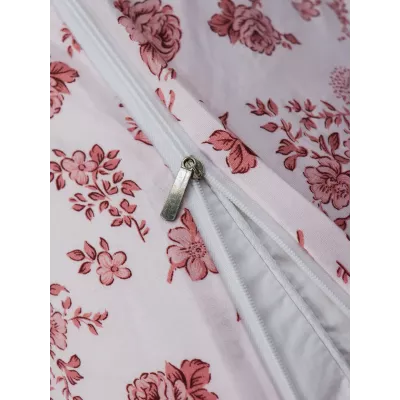 Комплект с одеялом KAZANOV.A Corsica Village "Хлоя" (пыльная роза/жемчуг), евро