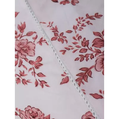 Комплект с одеялом KAZANOV.A Corsica Village "Хлоя" (пыльная роза/жемчуг), евро