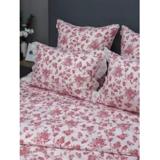 Комплект с одеялом KAZANOV.A Corsica Village "Хлоя" (пыльная роза/жемчуг), евро