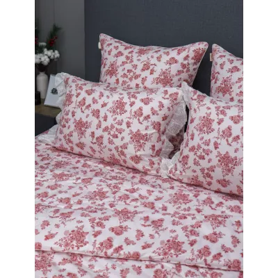 Комплект с одеялом KAZANOV.A Corsica Village "Хлоя" (пыльная роза/жемчуг), евро