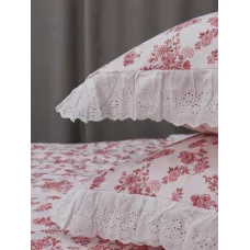 Комплект с одеялом KAZANOV.A Corsica Village "Хлоя" (пыльная роза/жемчуг), евро