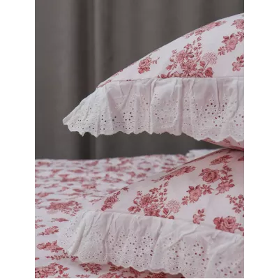 Комплект с одеялом KAZANOV.A Corsica Village "Хлоя" (пыльная роза/жемчуг), евро