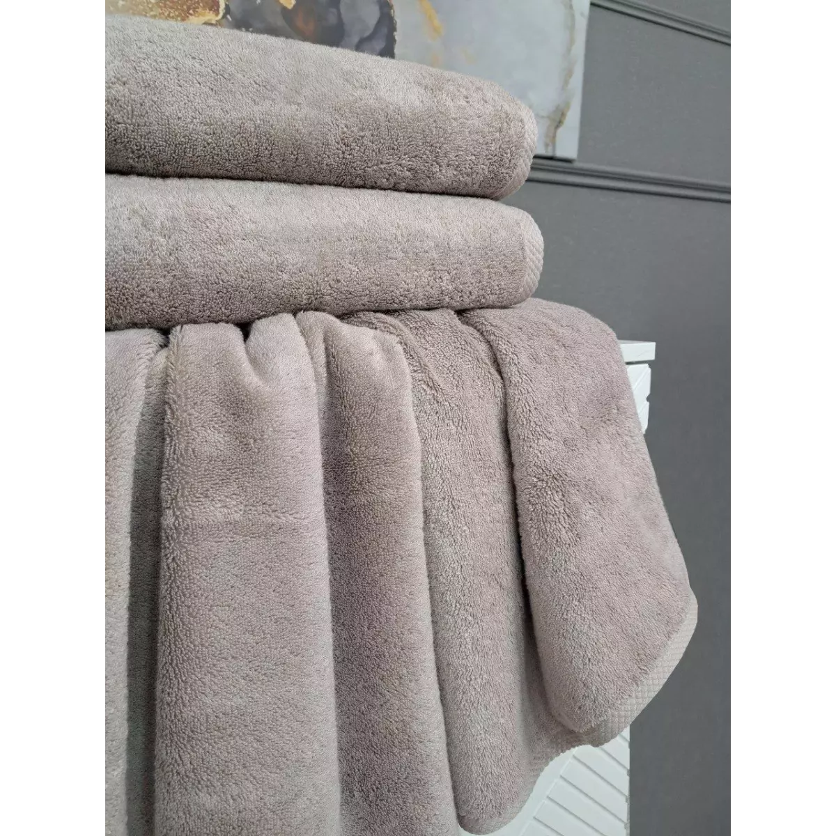 Комплект полотенец Kazanov.a “Lavinia” (пыльная роза), 50х90 и 70х140