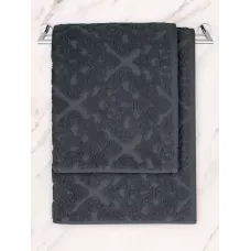 Махровое лицевое полотенце Sofi De Marko “Barbara” (антрацит), 50x90