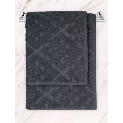 Махровое лицевое полотенце Sofi De Marko “Barbara” (антрацит), 50x90
