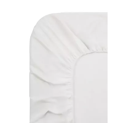 Простыня однотонная на резинке Sofi De Marko "Мармис" (белая), 180х200х30
