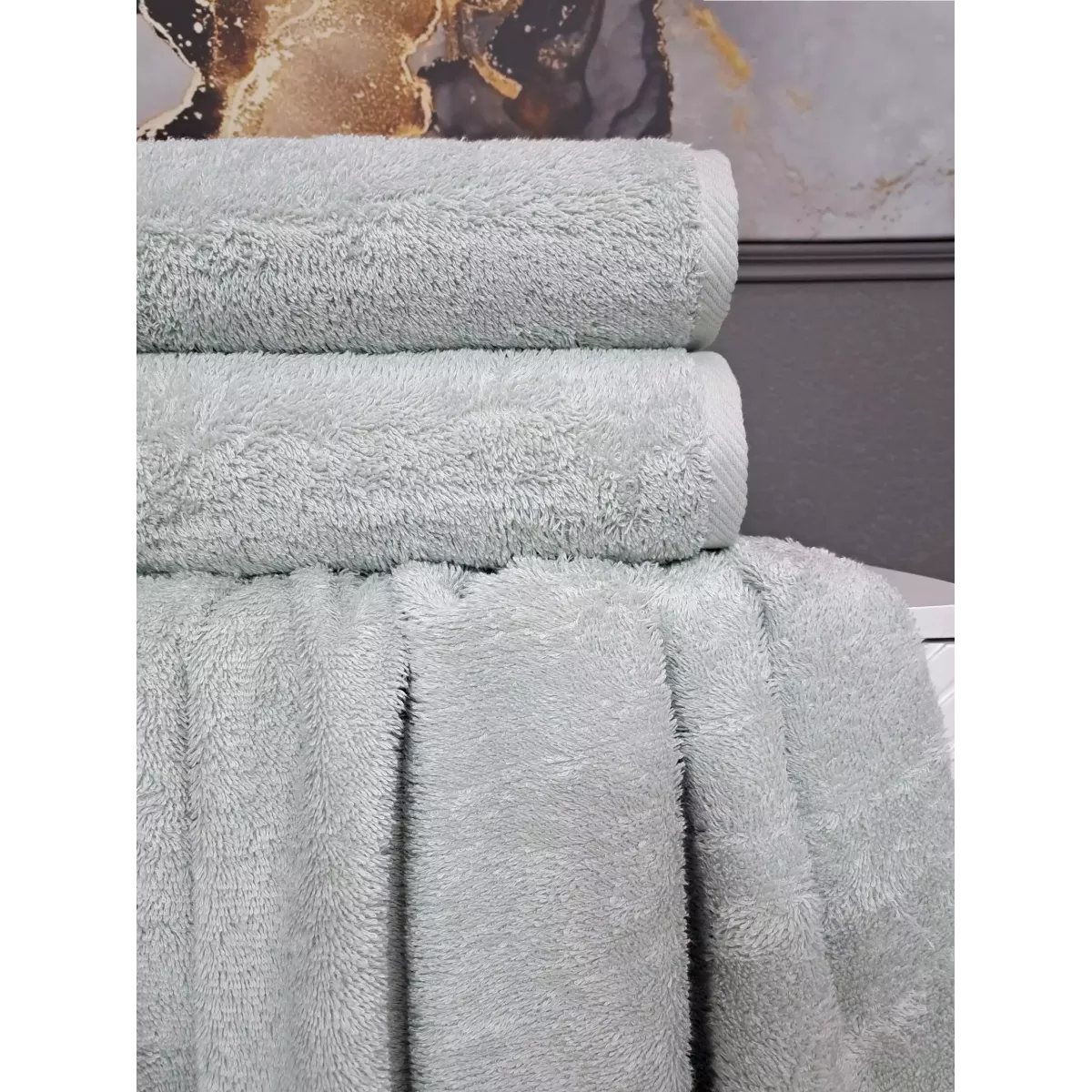 Комплект полотенец Kazanov.a “Teddy” (мави), 50х90 и 70х140