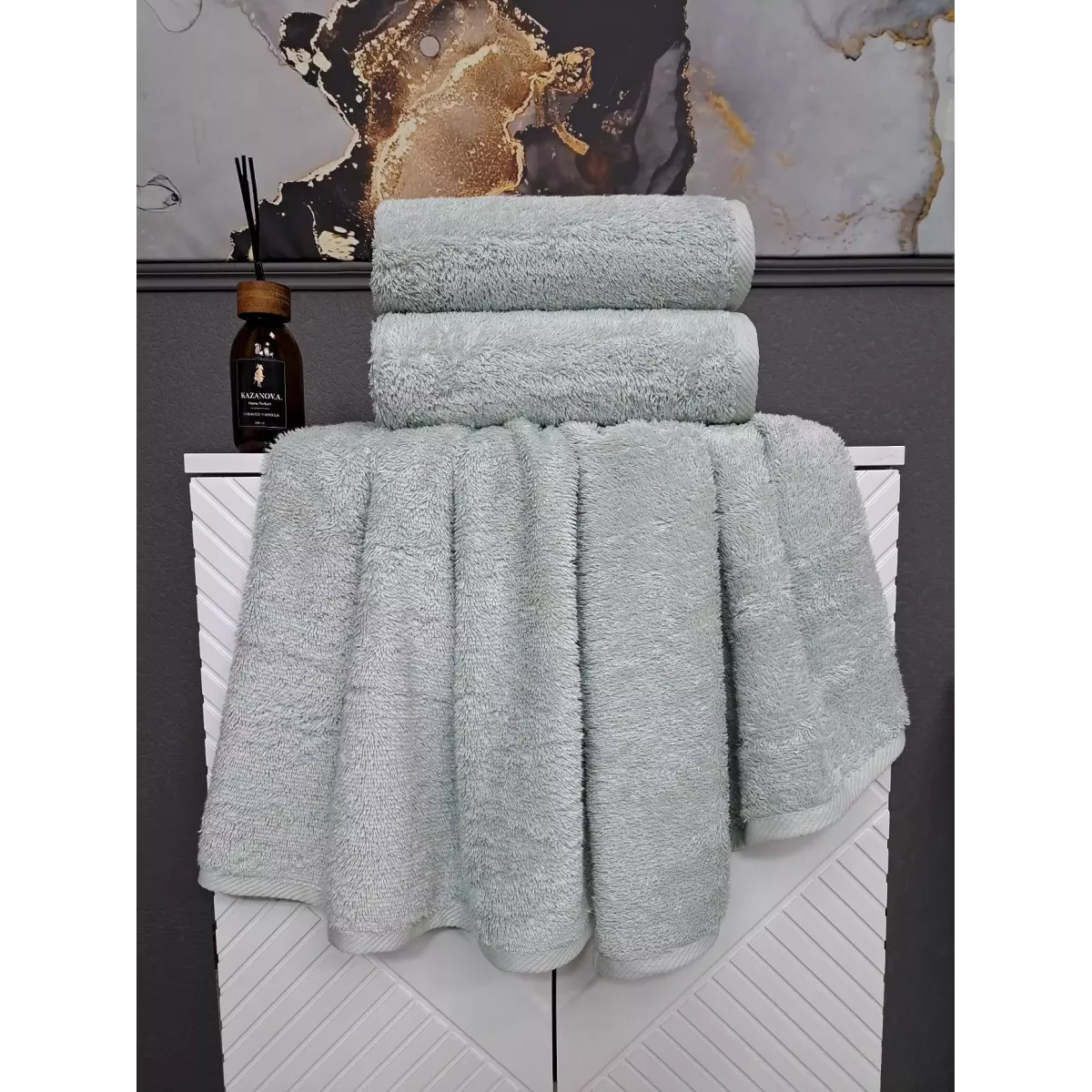 Комплект полотенец Kazanov.a “Teddy” (мави), 50х90 и 70х140