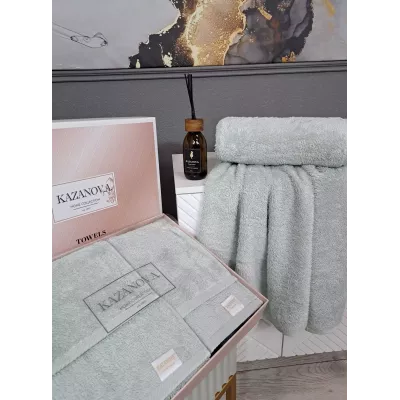 Комплект полотенец Kazanov.a “Teddy” (мави), 50х90 и 70х140