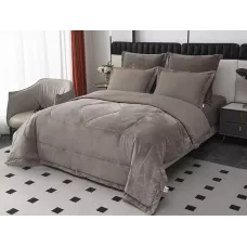 Комплект с одеялом-покрывалом Sofi De Marko “Энрике” (бежевый), евро