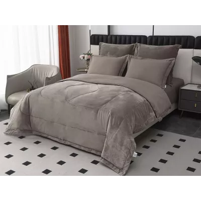 Комплект с одеялом-покрывалом Sofi De Marko “Энрике” (бежевый), евро