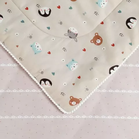 Комплект с одеялом детский Sofi De Marko "Зверята", 1.5 спальный
