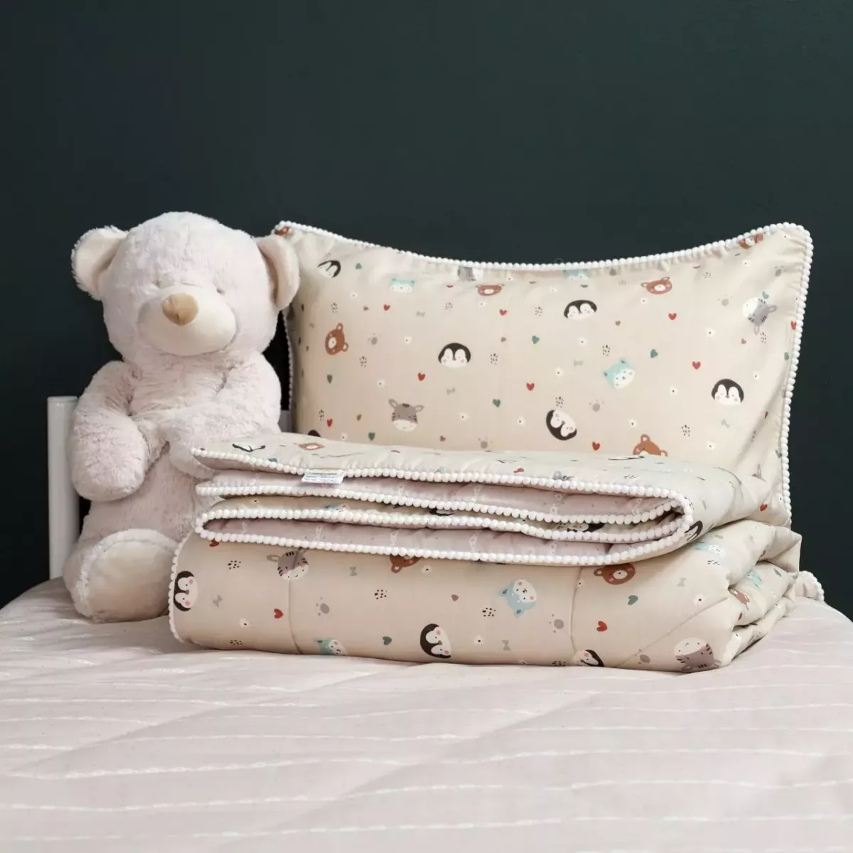 Комплект с одеялом детский Sofi De Marko "Зверята", 1.5 спальный