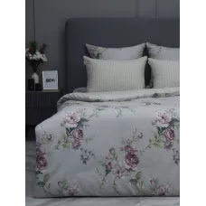 Комплект постельного белья KAZANOV.A Cotton "Мери" (мокко жемчуг), семейный