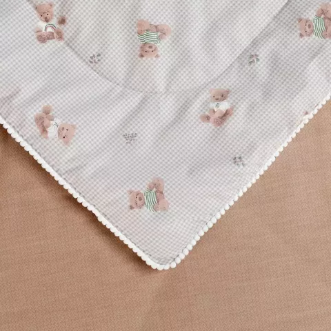 Комплект с одеялом детский Sofi De Marko "Паддингтон" (лиловый), 1.5 спальный