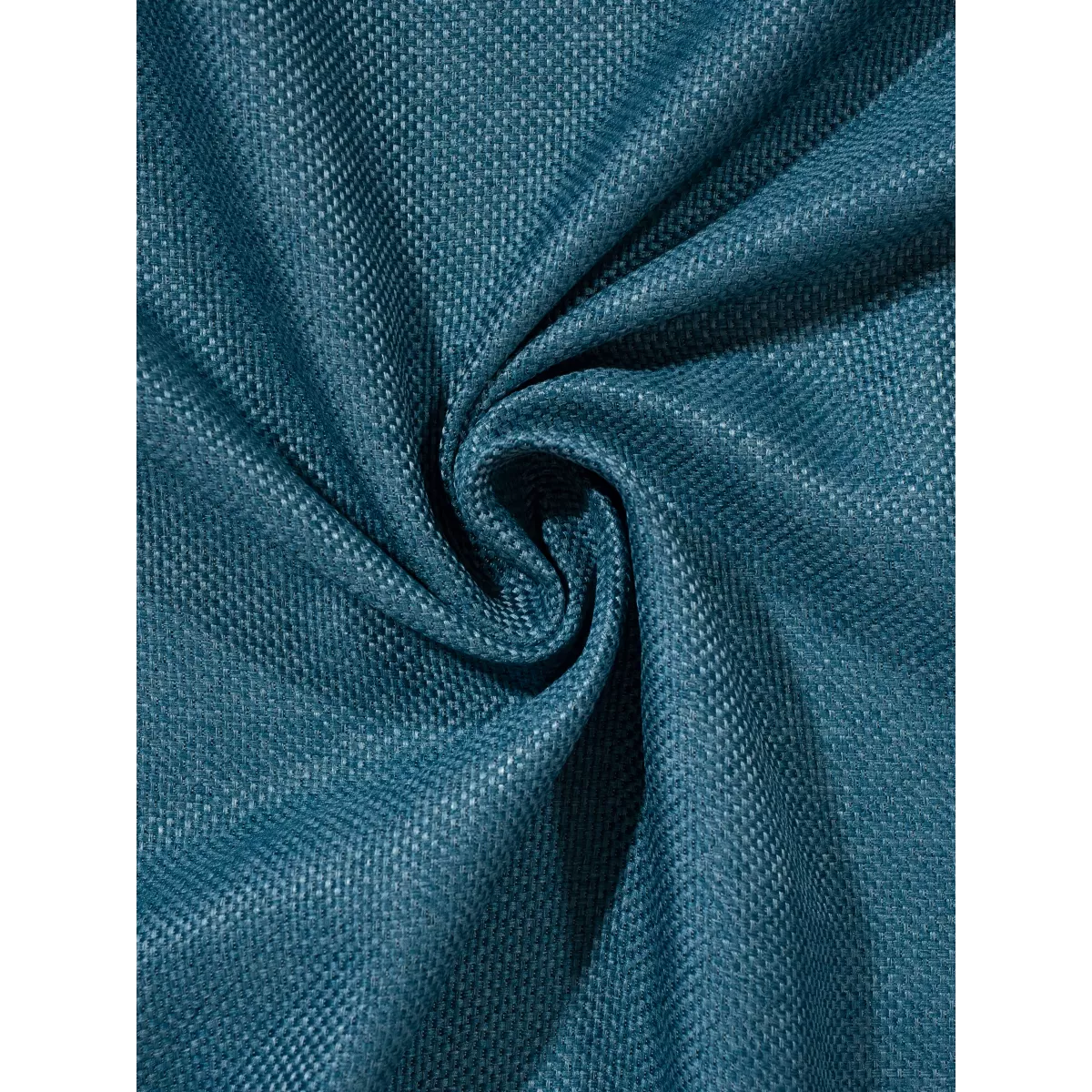 Шторы интерьерные на шторной ленте с подхватами DonCotton "Рогожка" бирюза