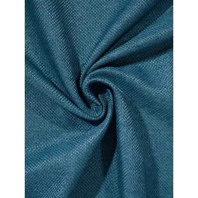 Шторы интерьерные на шторной ленте с подхватами DonCotton "Рогожка" бирюза