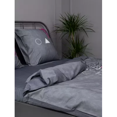 Комплект постельного белья Волшебная ночь Игра в кальмара "Gift" (сатин), евро