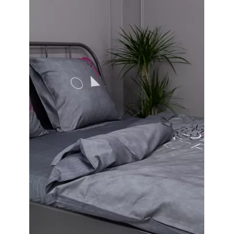 Комплект постельного белья Волшебная ночь Игра в кальмара "Gift" (сатин), евро