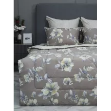 Комплект с одеялом KAZANOV.A Cotton “Саманта” (капучино), евро